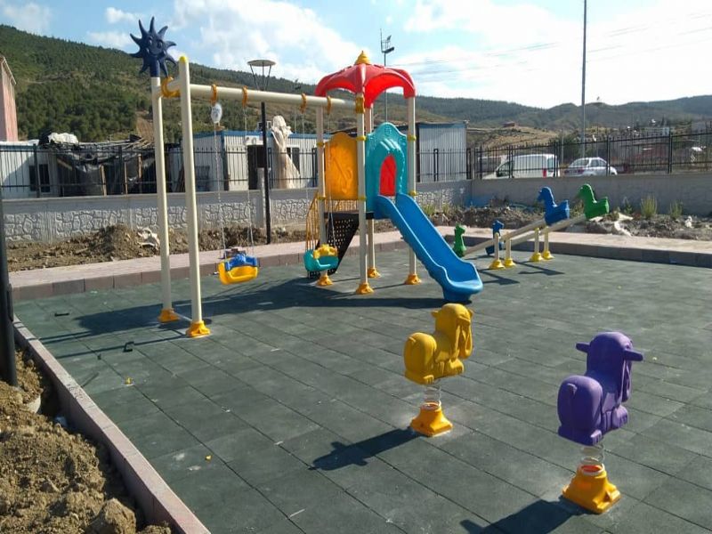 OG-107 OYUN GRUBU/KINIK DEVLET HASTANES�-Metal Polietilen Oyun Gruplar�-