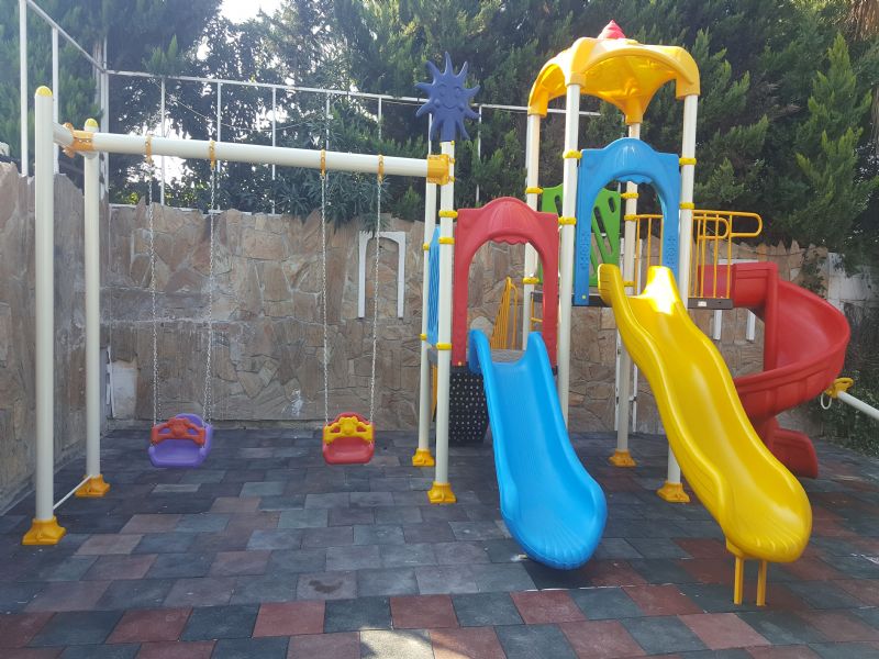 OG-106 SALINCAKLI OYUN GRUBU/BOTAN�K MANGAL.-Metal Polietilen Oyun Gruplar�-park oyuncaklari