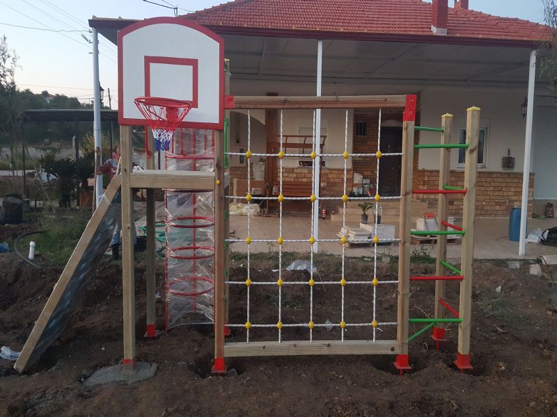 Tr-203 t�rmanmal� oyun grubu-Ah�ap Polietilen Oyun Gruplar�-